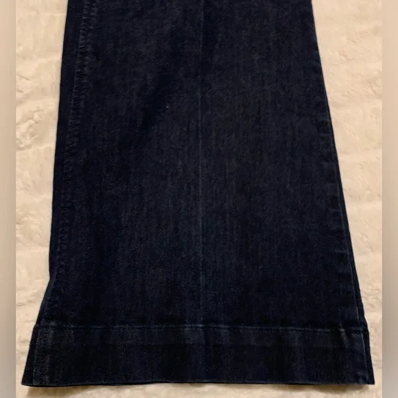 Pre loved curvy flare blue jeans size 14 by Loft - Picture 6 of 9